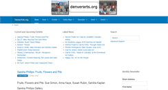 Desktop Screenshot of denverarts.org