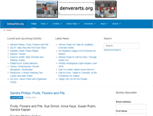Tablet Screenshot of denverarts.org